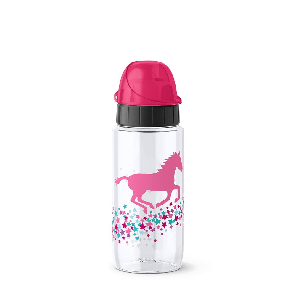 Kindertrinkflasche TRITAN 0,5 L, Motiv: Pink Horse