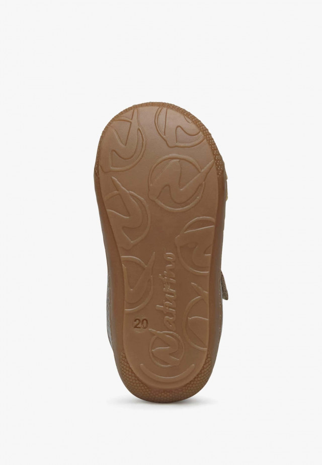 NATURINO COCOON VLLauflernschuhe aus Leder, Taupe