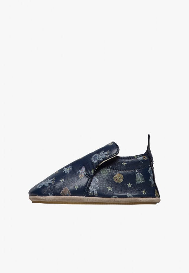 NATURINO PLUMARD 2Krabbelschuhe aus Leder, Blau