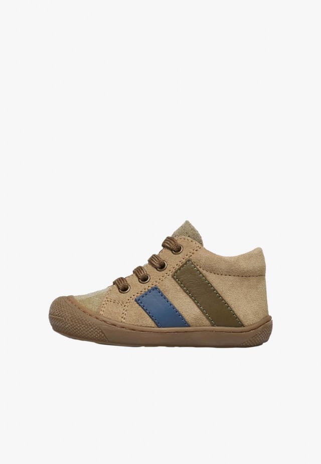 NATURINO MACKSLauflernschuhe aus Leder und Veloursleder, Beige-Taupe
