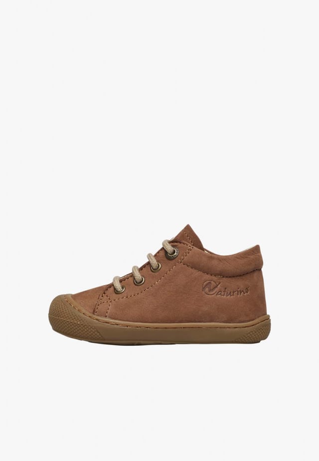 NATURINO COCOONLauflernschuhe aus Veloursleder, Braun