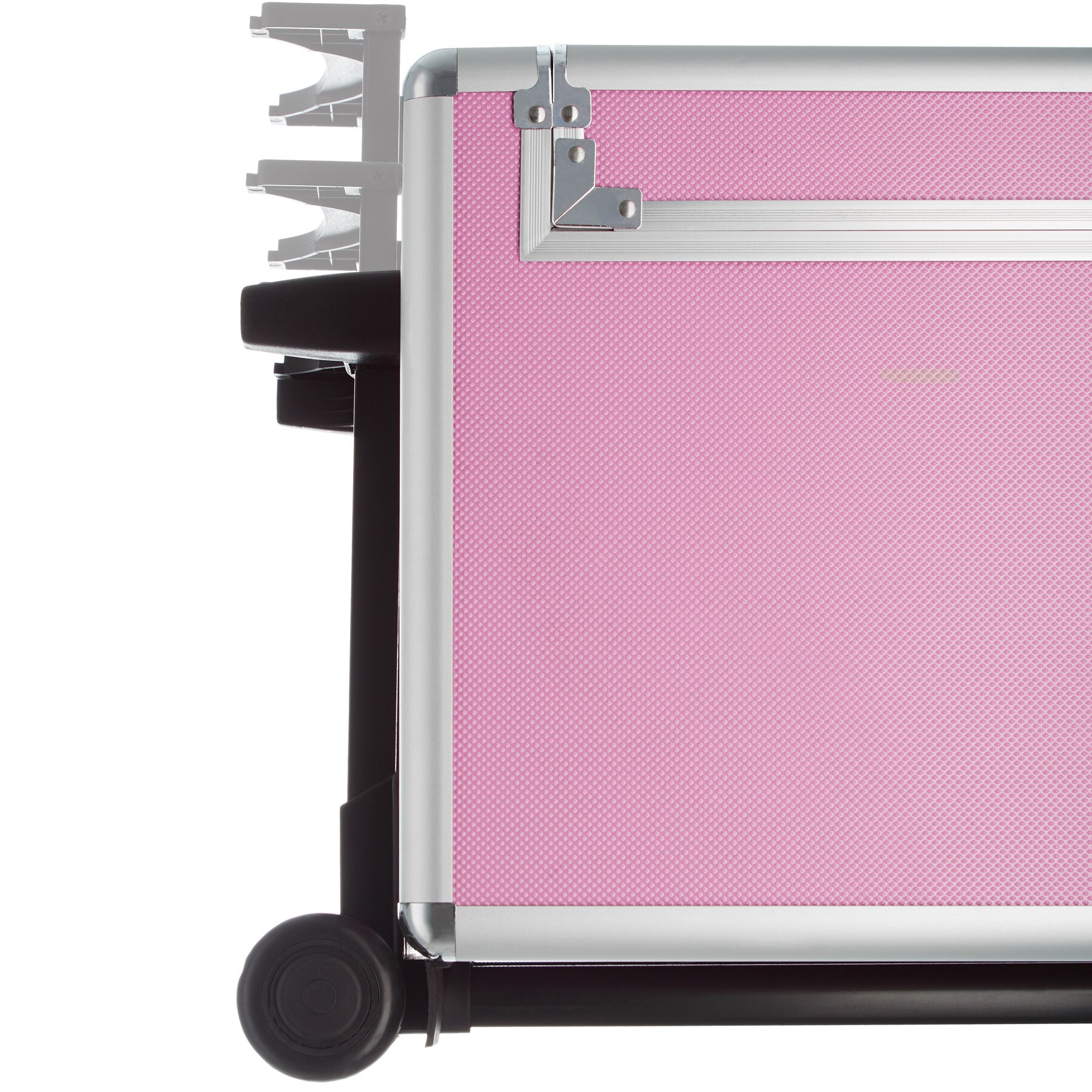 tectake® Kosmetikkoffer, 4 in 1 mit Innenverkleidung aus Samt, abgerundete Ecken mit Schutz-Beschlägen, 37 x 34 x 100 cm