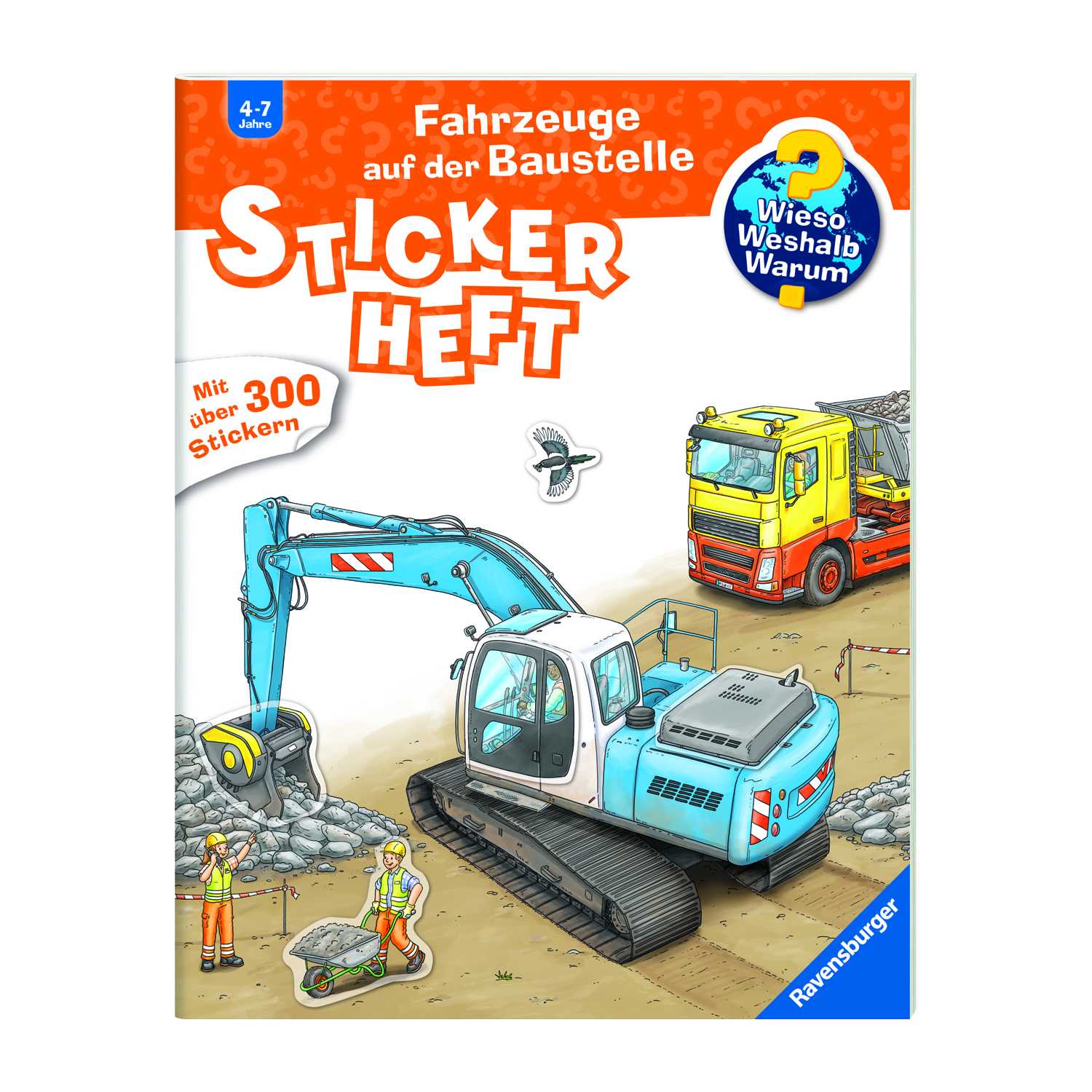 Ravensburger Wieso? Weshalb? Warum? Stickerheft mit über 300 Stickern 3-fach