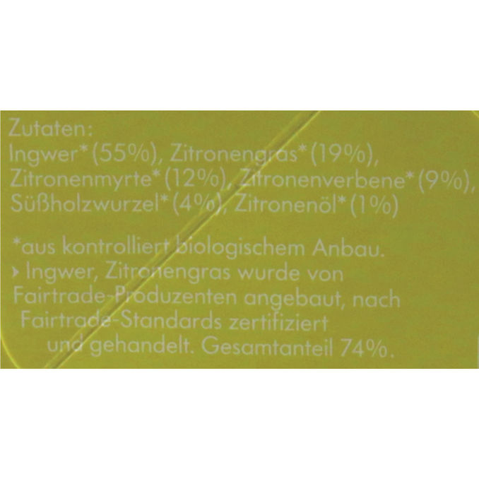 BIO ChariTea ginger lemon, 20g von ChariTea
