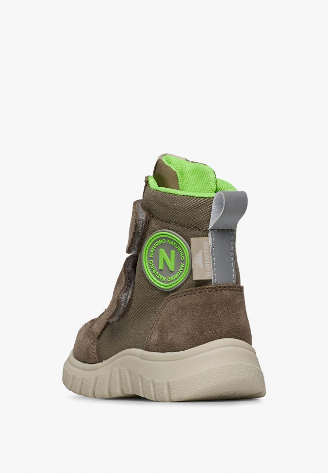 NATURINO GEMINAE 3 VL WP.Stiefel aus Veloursleder und technischem Gewebe, Braun