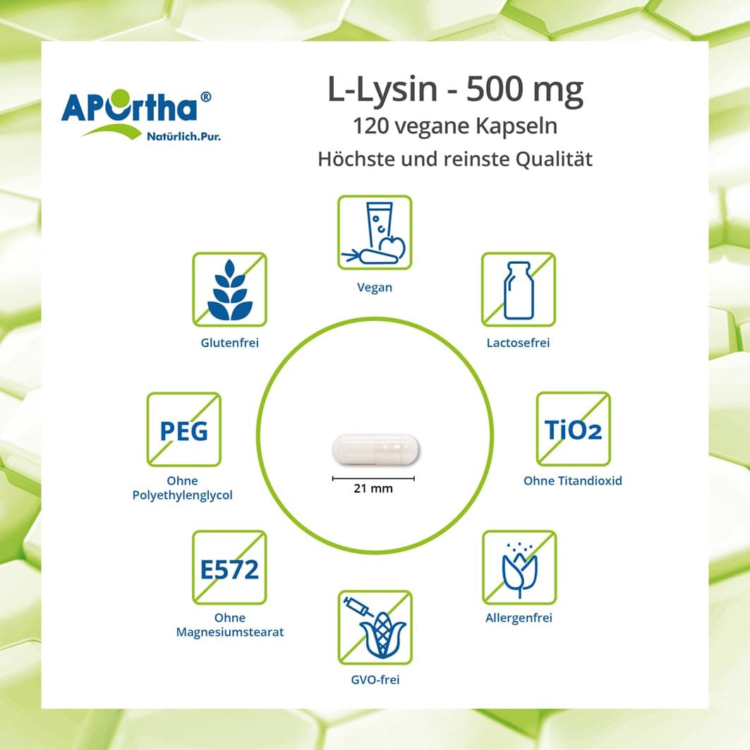 APOrtha® L-Lysin - 500 mg - Kapseln
