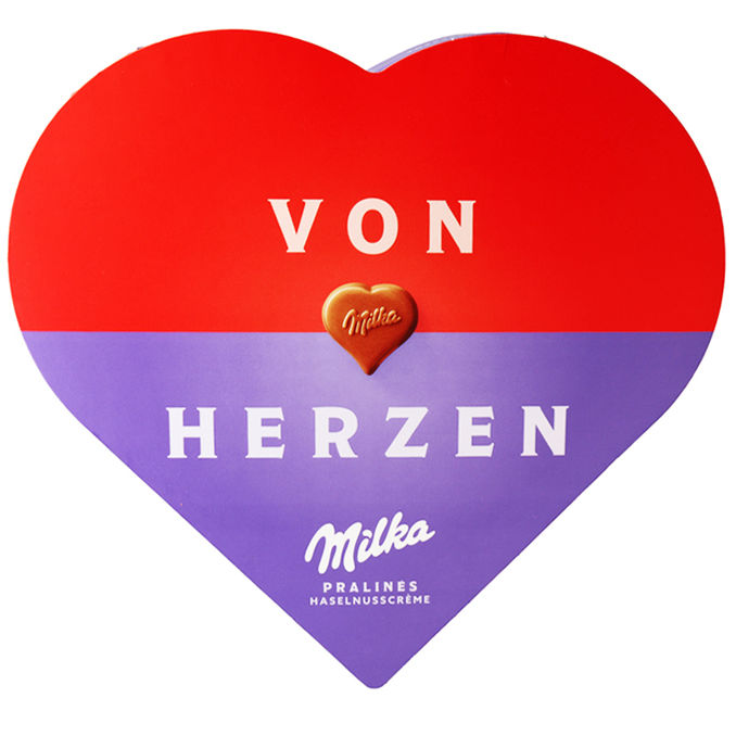 Pralinen Von Herzen Haselnusscrème, 165g von Milka