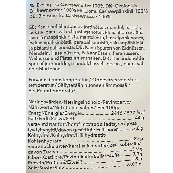 BIO Cashewnüsse, 300 g von By Motatos