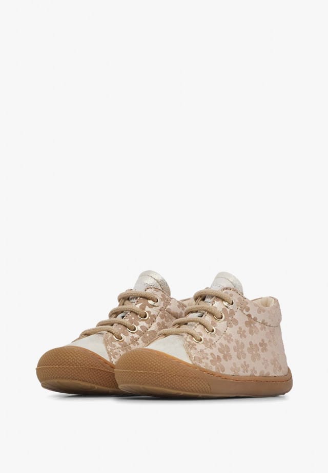NATURINO COCOONLauflernschuhe aus Veloursleder, Platin
