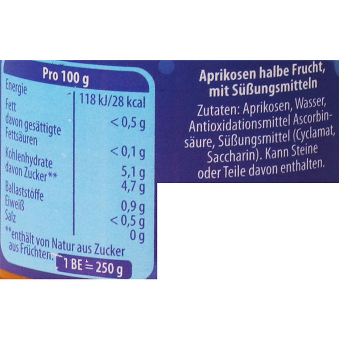 Aprikosen Halbe Frucht, 200g von Natreen