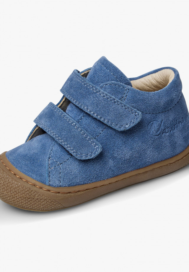 NATURINO COCOON VLLauflernschuhe aus Veloursleder, Azurblau