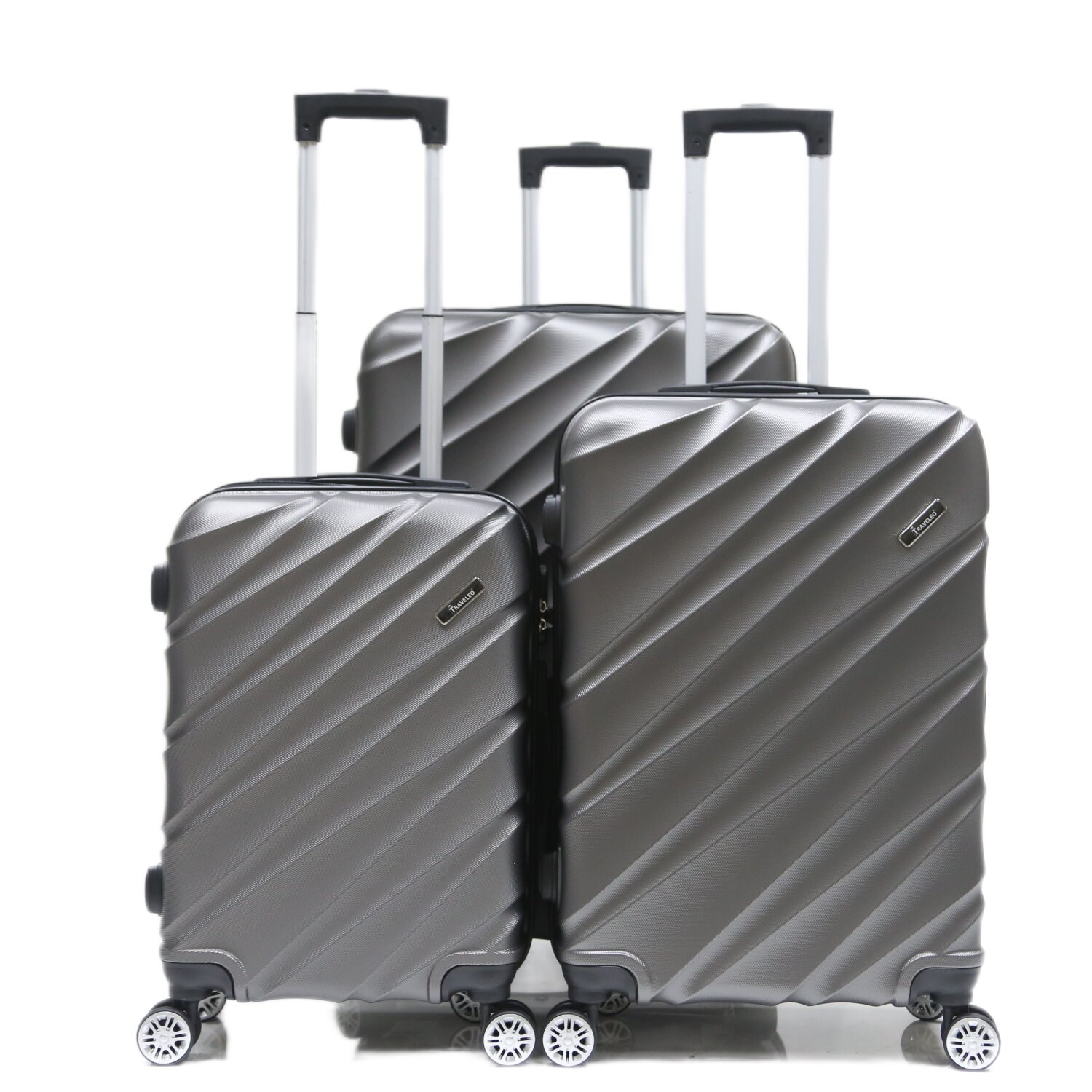 Reisekoffer Koffer 3 tlg Hartschale Trolley Set Kofferset Handgepäck