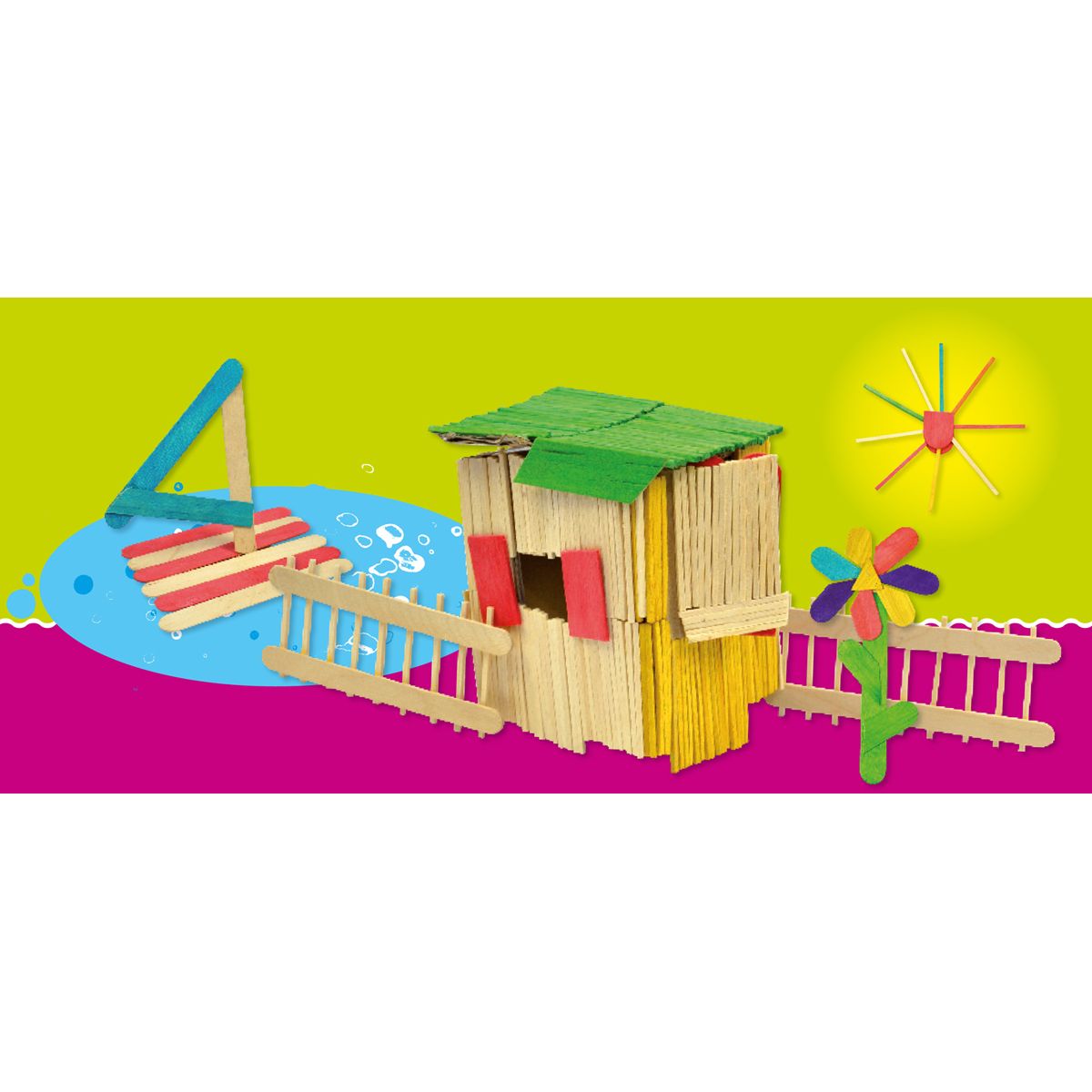 EDUPLAY Holzstäbchen Set