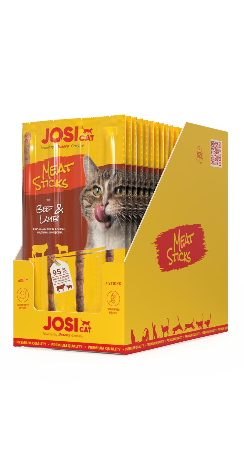 JosiCat Meat Sticks Beef & Lamb Vorratspack