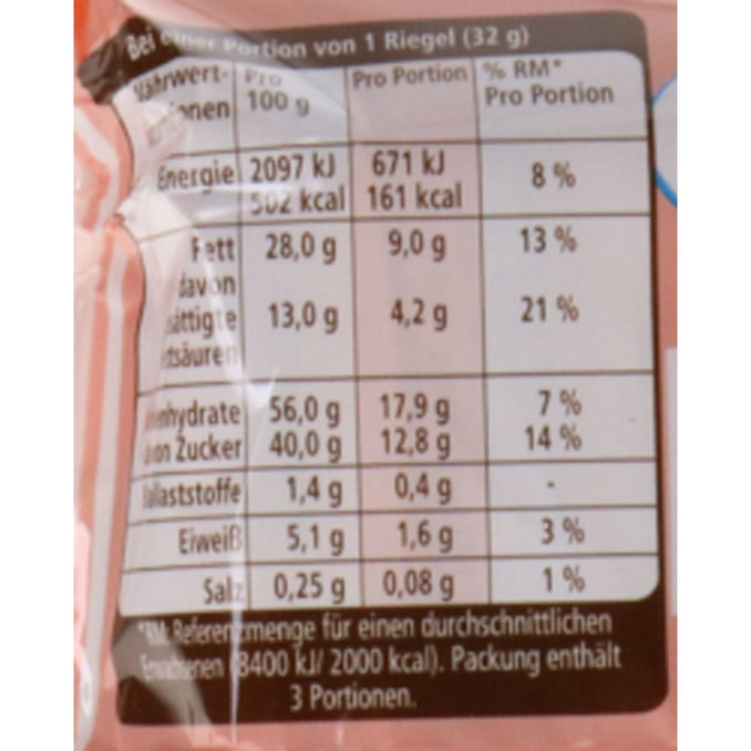 Kuchenriegel Erdbeer-Joghurt, 3 x 32g von Yes