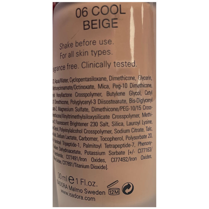 Wake Up Make-Up SPF 20 Cool Beige, 30ml von IsaDora