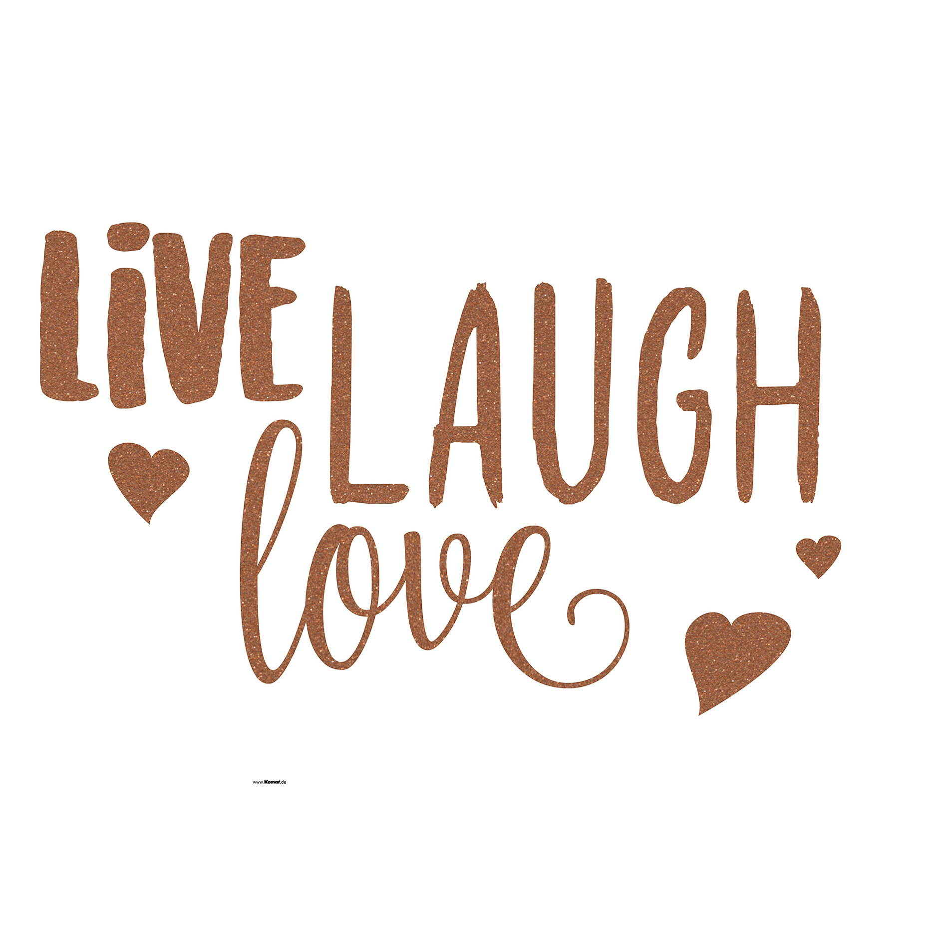 Wandtattoo LIVE LAUGH LOVE - 50x70 cm