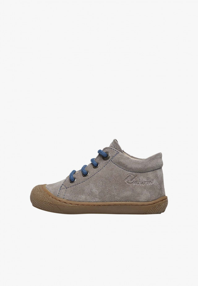 NATURINO COCOONLauflernschuhe aus Veloursleder, Anthrazit