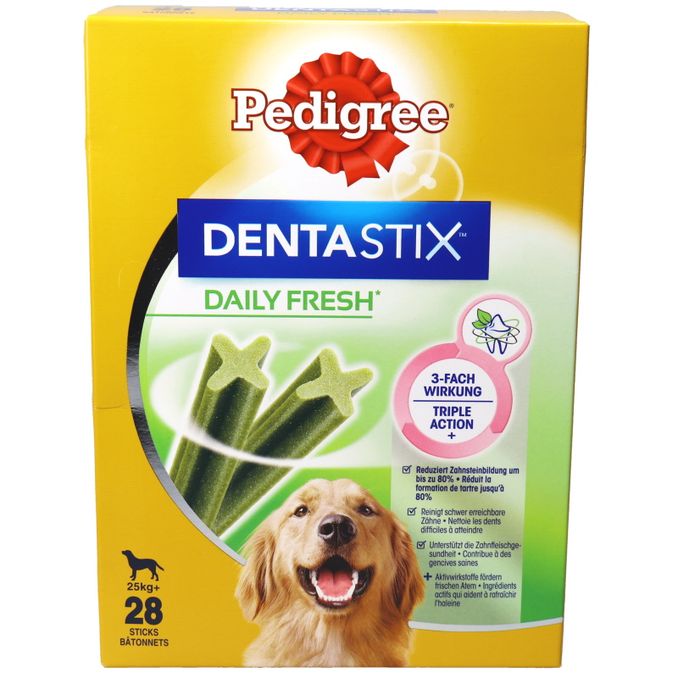 Pedigree Dentastix für große Hunde, 28er Pack, 4 x 270g von Pedigree
