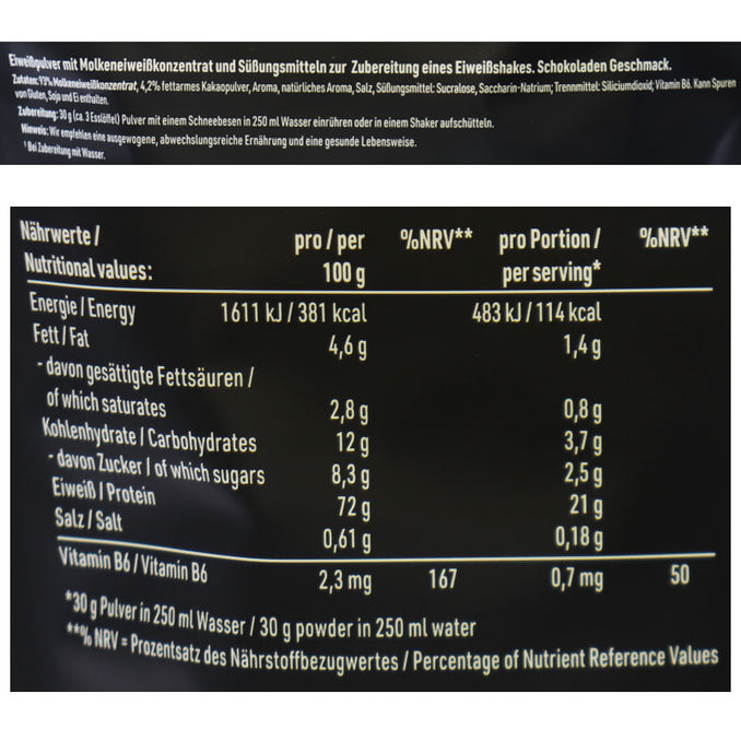 Power System Whey Protein Schoko, 420g von Power System