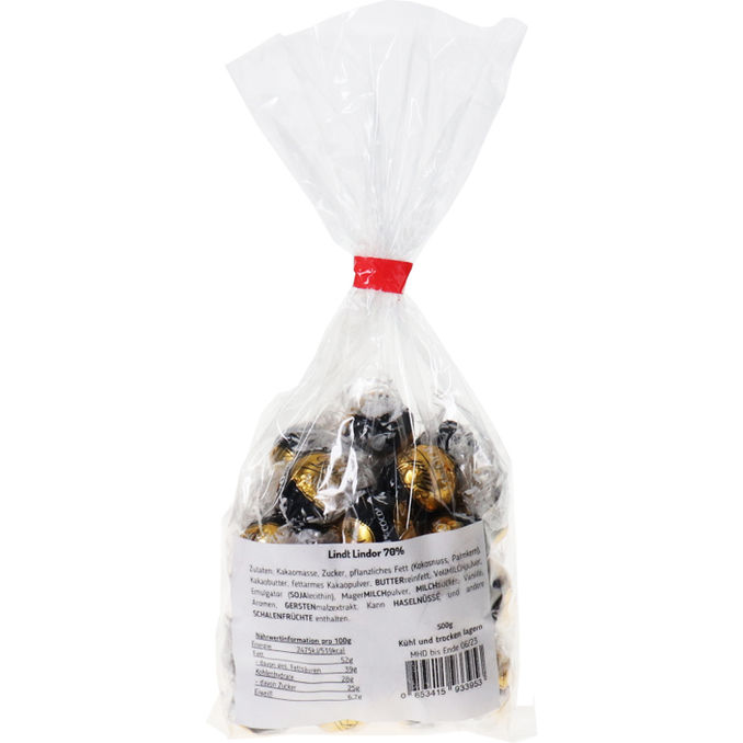 Lindor Kugeln 70% Kakao, 500g von Lindt