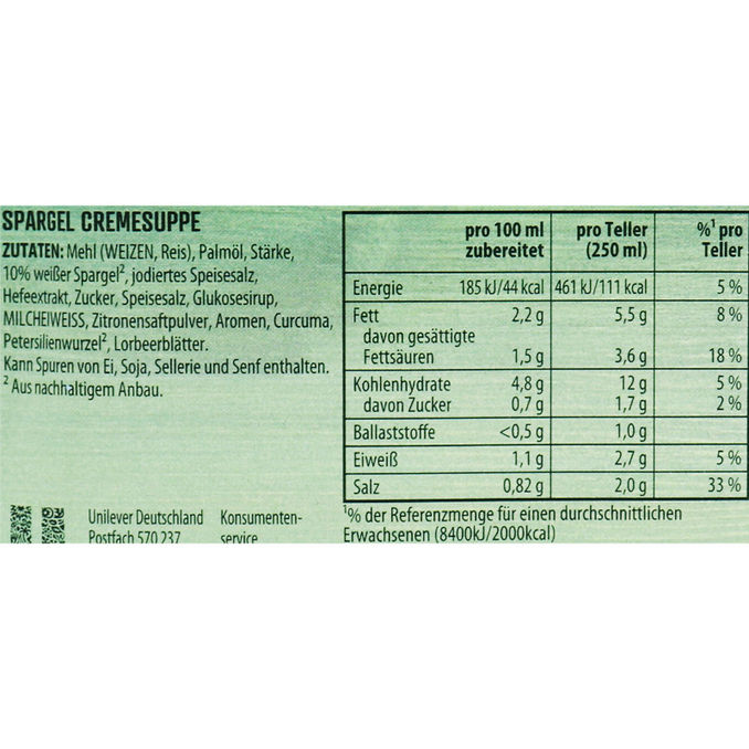 Spargel Cremesuppe, 49g von Knorr