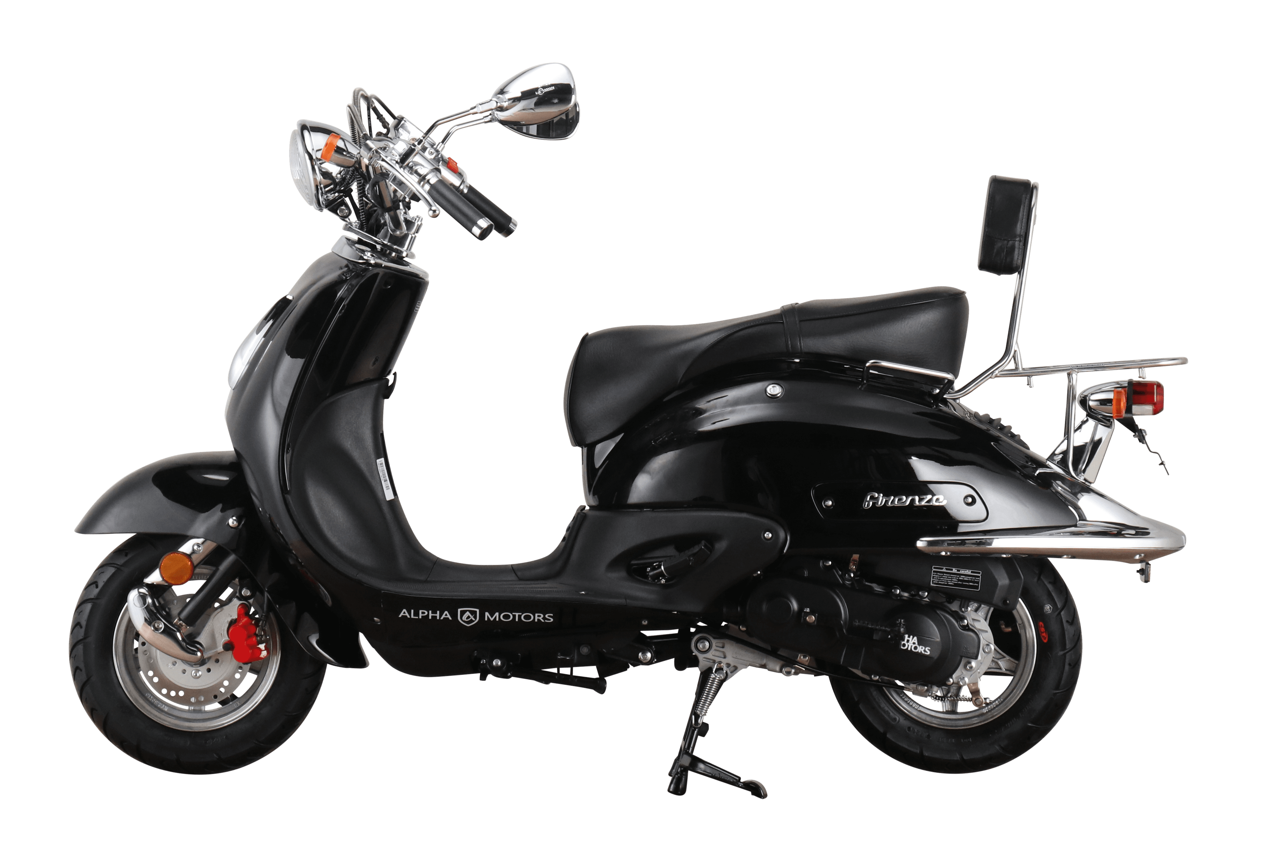 Alpha Motors Motorroller Retro Firenze 50 ccm 45 kmh EURO 5 schwarz