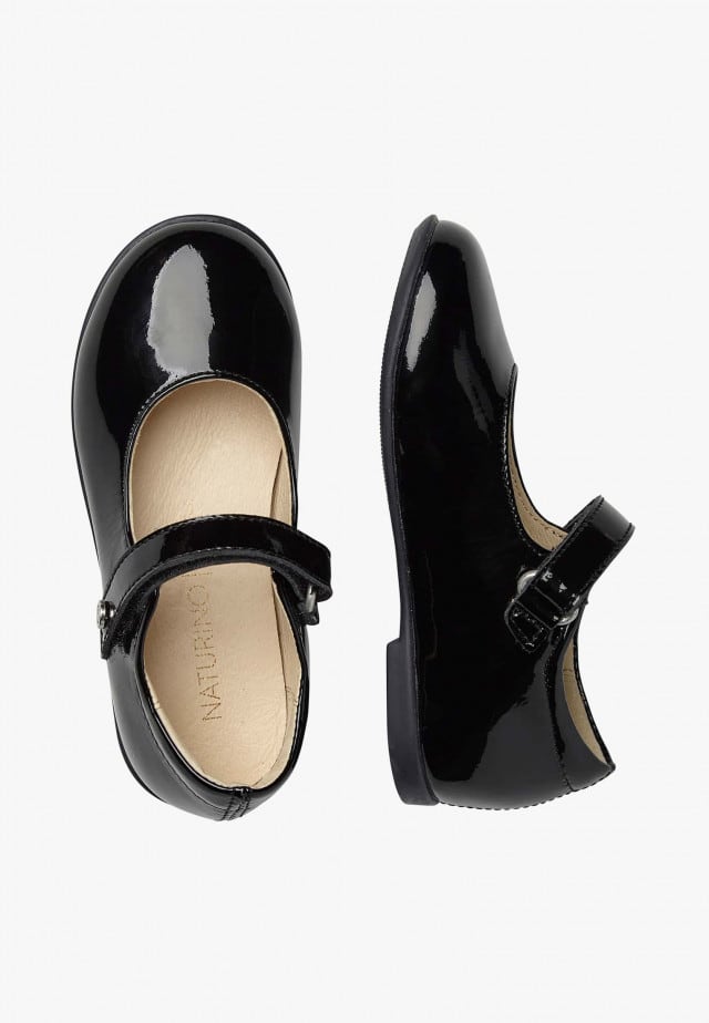 NATURINO DARLINGBallerinas aus Lackleder, Schwarz