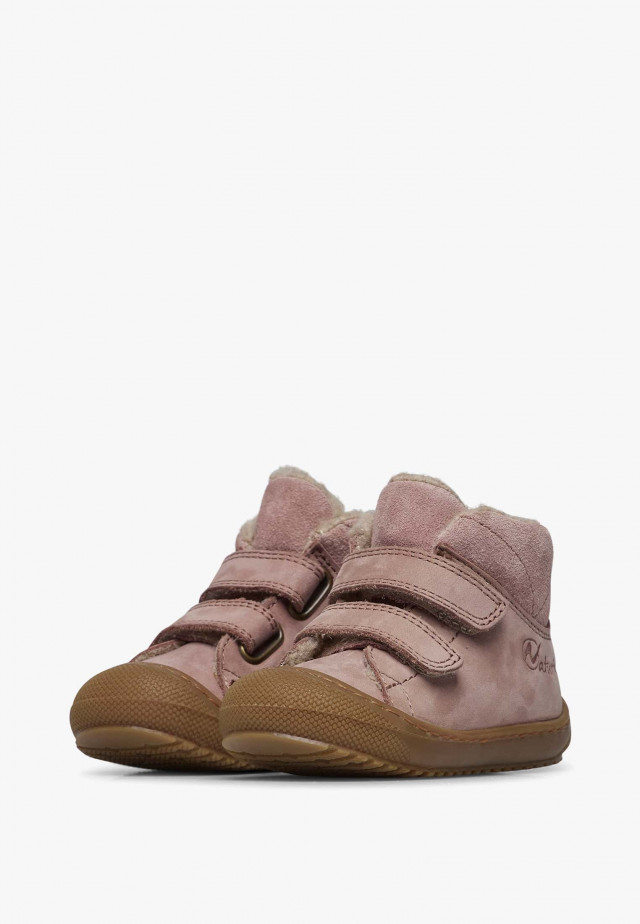 NATURINO RABEK VLLauflernschuhe aus Veloursleder, Rosa
