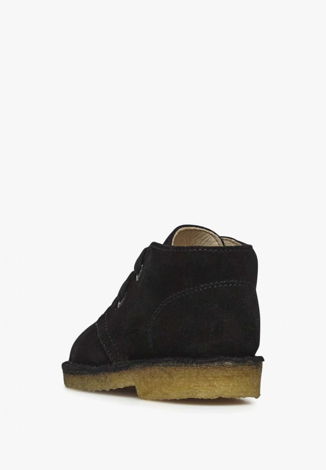 NATURINO MILKYDesert Boots aus Veloursleder, Schwarz