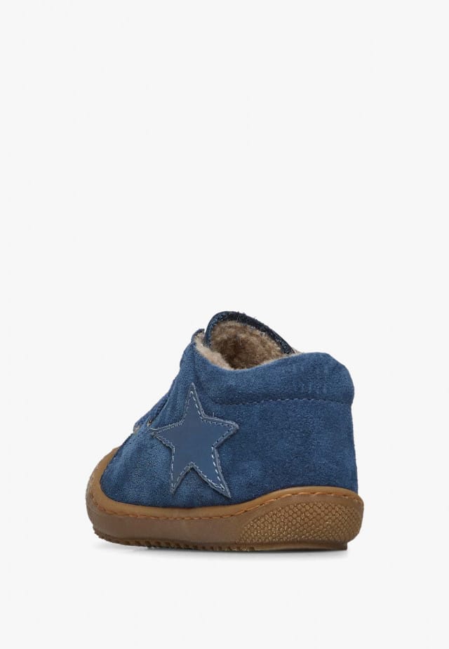NATURINO KOLDE2Lauflernschuhe aus Leder und Veloursleder, Blau