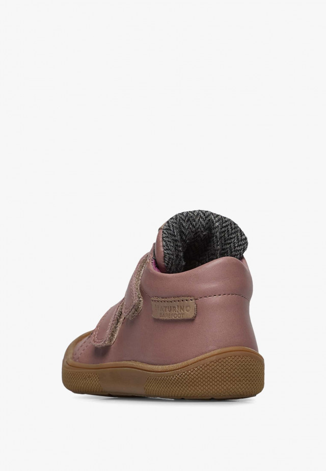 NATURINO GIMBA VL WPBarfuß hohe Sneakers aus Leder, Rosa