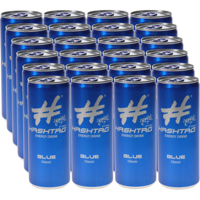 Energy Classic, 24er Pack (EINWEG) zzgl. Pfand, 24x 250ml von HASHTAG ENERGY