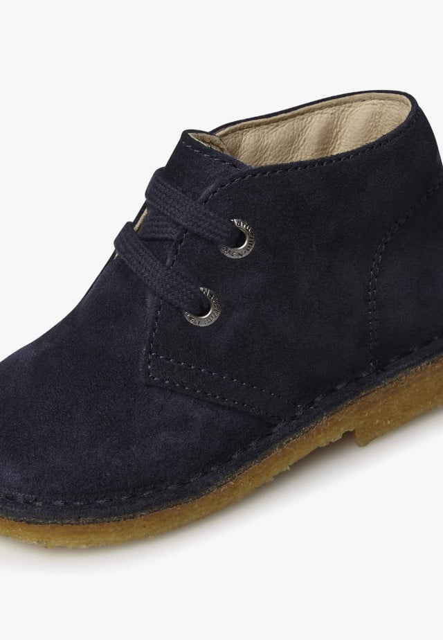 NATURINO MILKYDesert Boots aus Veloursleder, Blau