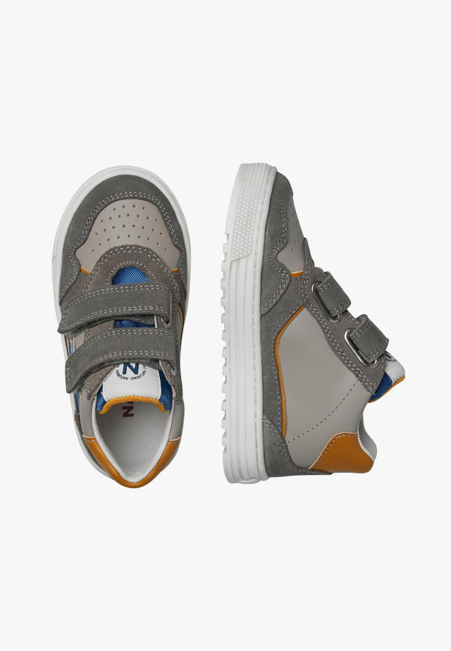 NATURINO HESS HIGH 3 VL.Knöchelschuhe aus Leder und Veloursleder, Anthrazit
