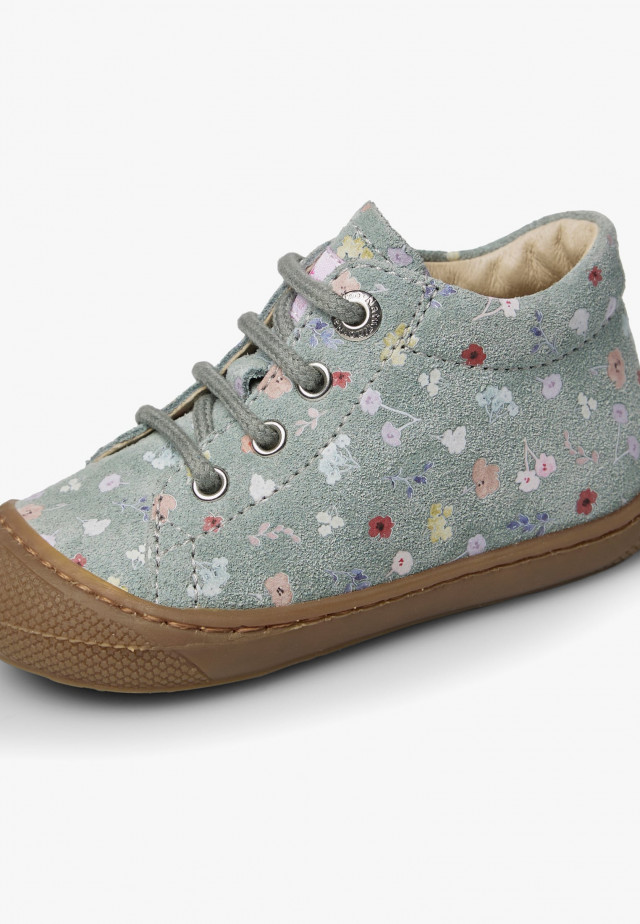 NATURINO COCOONLauflernschuhe aus Veloursleder, Salbei