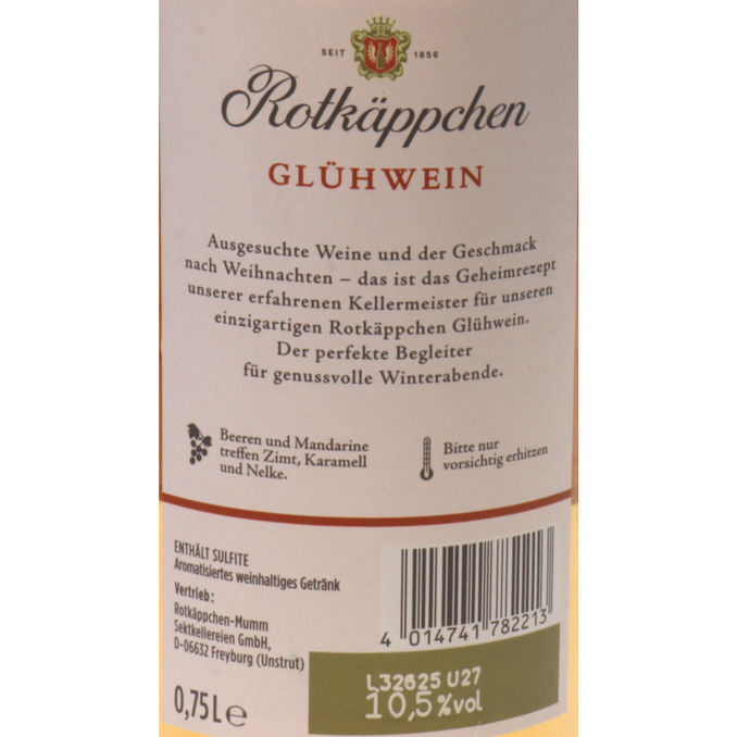Rotkäppchen Glühwein, 750ml von Rotkäppchen