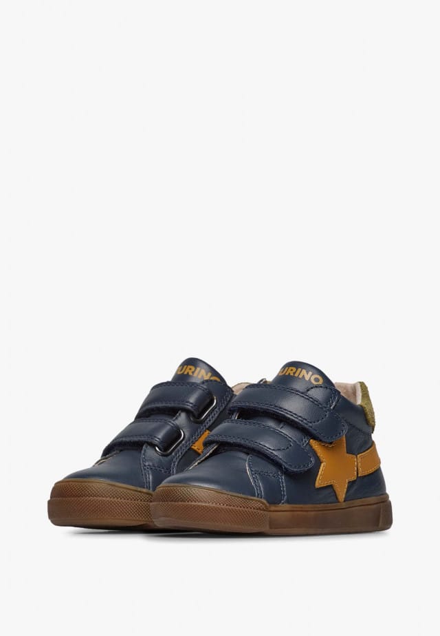 NATURINO SINGERY VL.Sneakers aus Leder, Marineblau