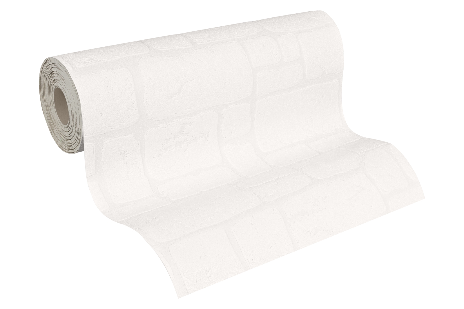 Vinyltapete SIMPLY WHITE 3 - weiß - 10 Meter