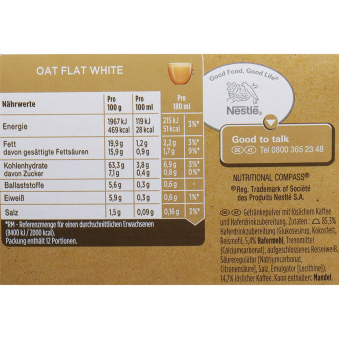 Nescafé Dolce Gusto Hafer Flat White, 130g von Nescafé