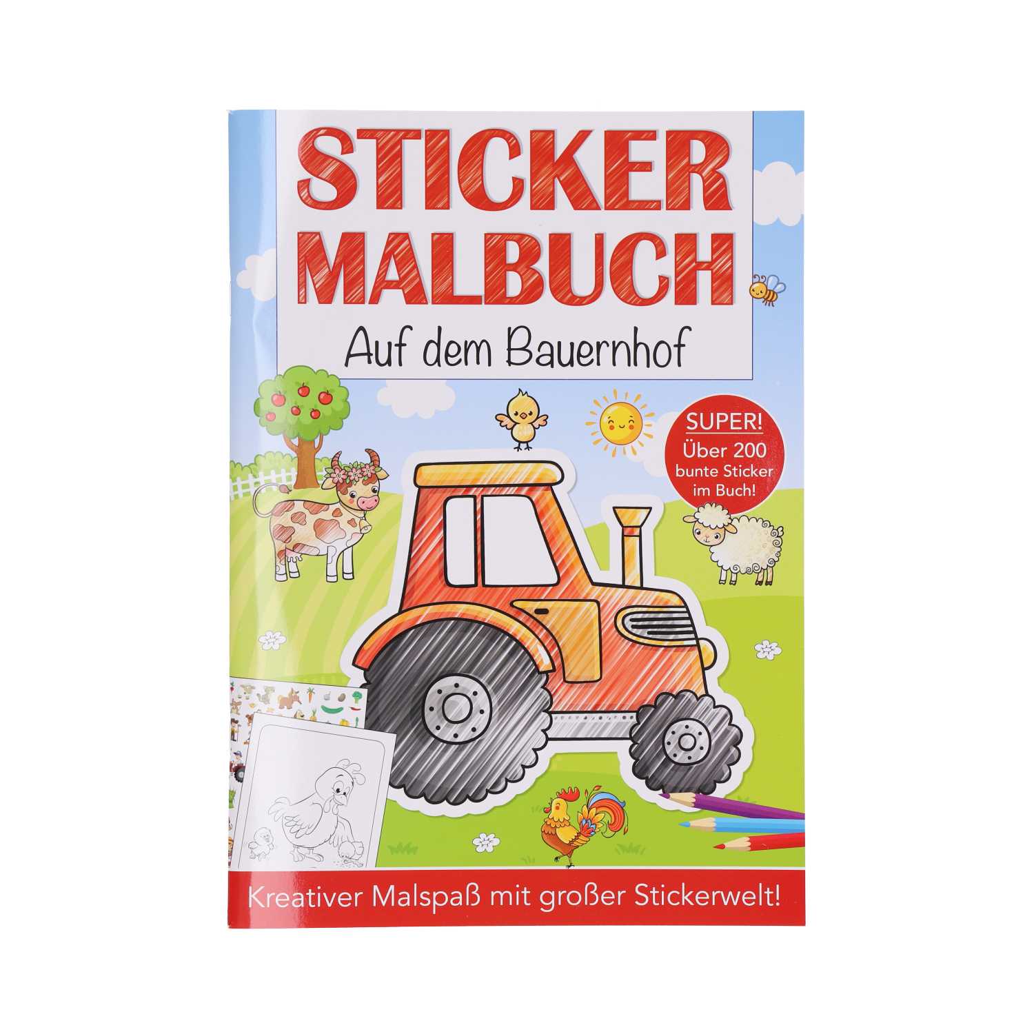 Malbuch mit Sticker, 64Seiten