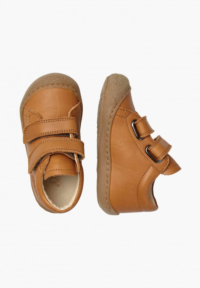 NATURINO COCOON VLLauflernschuhe aus Nappaleder, Cognac