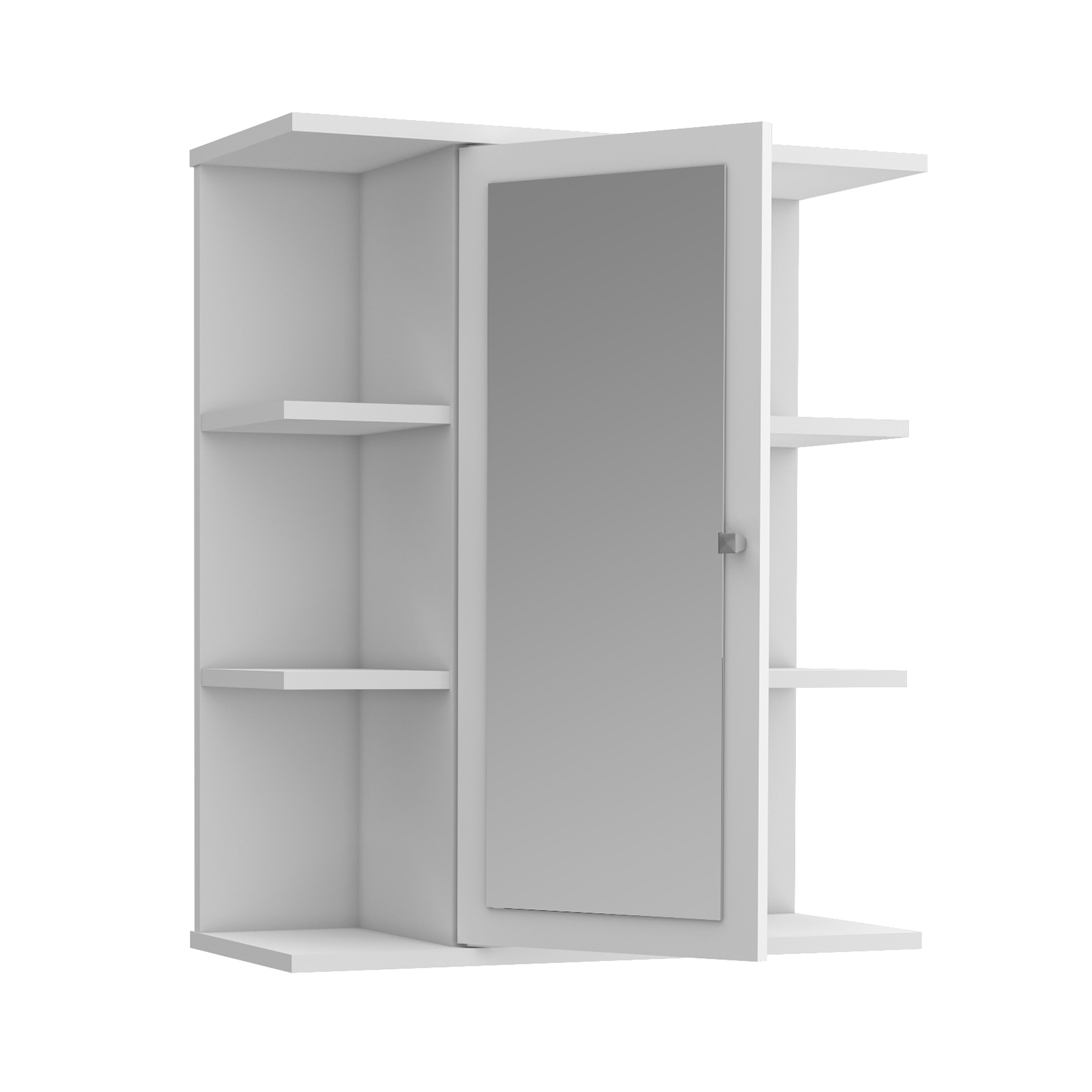 Spiegelschrank - weiß - 60 cm
