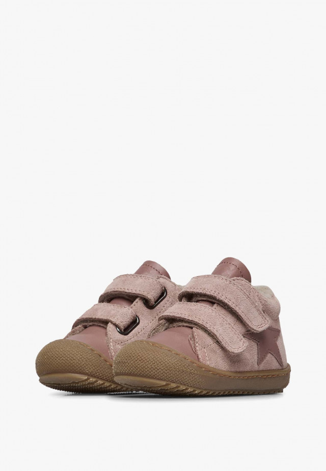 NATURINO KOLDE 2 VLLauflernschuhe aus Leder und Veloursleder, Rosa