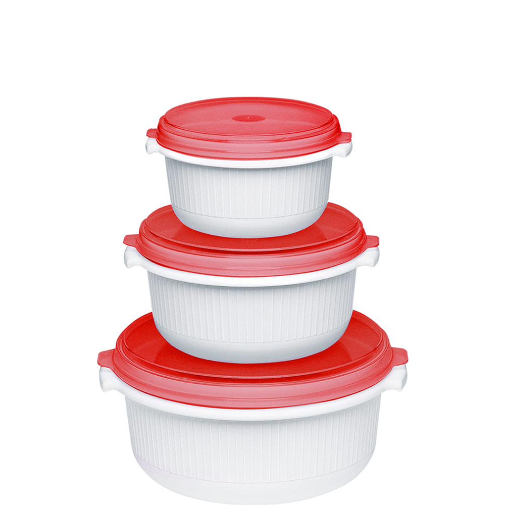 MICRO FAMILY Mikrowellentopf 3er-Set