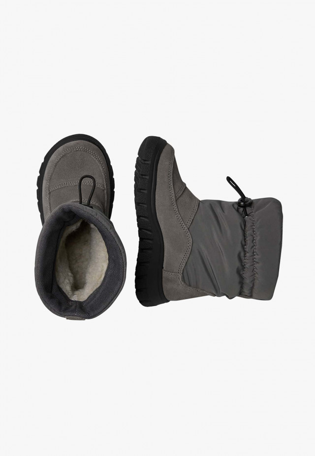 NATURINO VARNA 2 WP.Stiefel aus Veloursleder und technischem Gewebe, Anthrazit