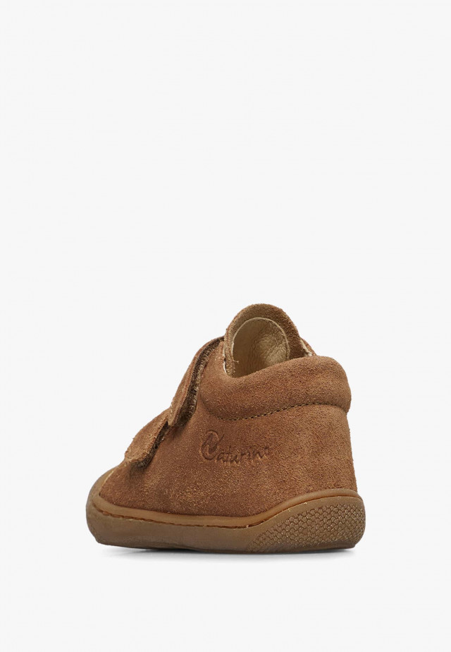 NATURINO COCOON VLLauflernschuhe aus Veloursleder, Beige-Braun