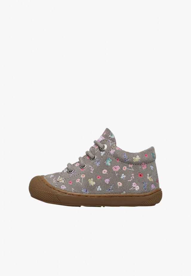 NATURINO COCOONLauflernschuhe aus Veloursleder, Dunkelgrau