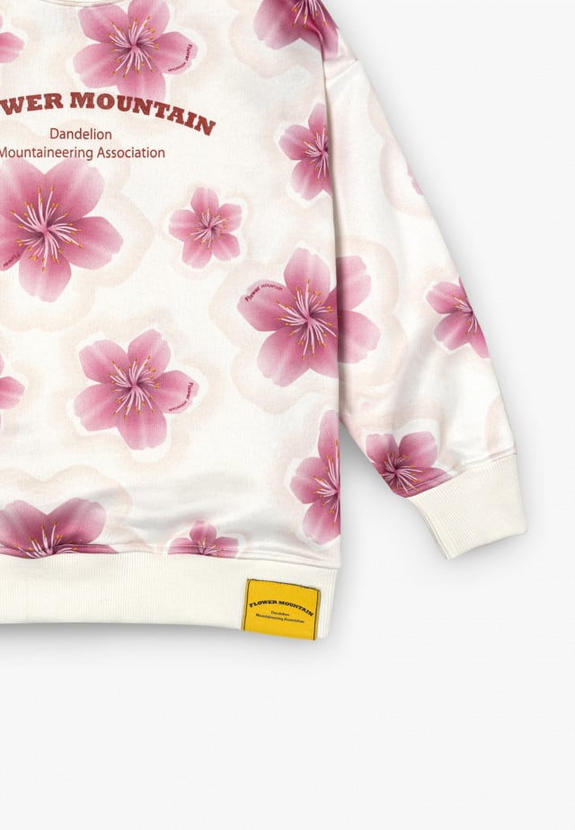 YORI-TWOSweatshirt, Weiß-Rosa
