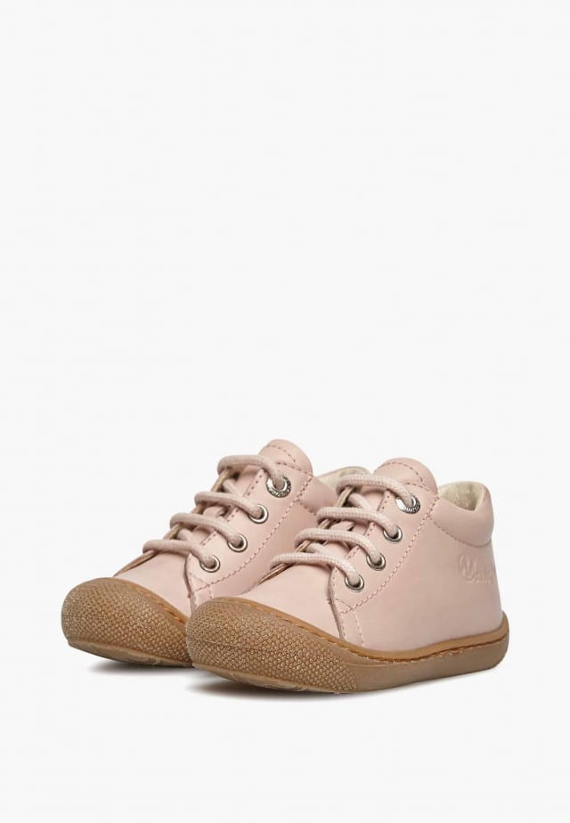 NATURINO COCOONLauflernschuhe aus Nappaleder, Puderrosa